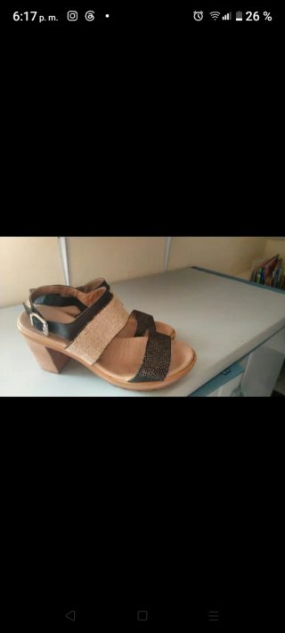 Sandalias Paula Urban Beige y Negro
