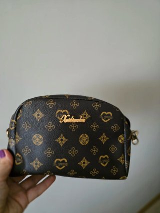 Bolso B. Yang Marrón y Dorado