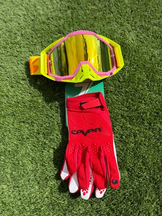 Gafas y Guantes motocross enduro mtb moto