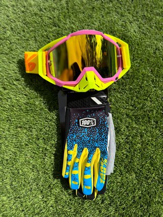Gafas y Guantes motocross enduro mtb moto