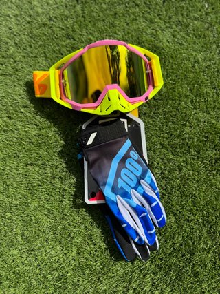 Gafas y Guantes motocross enduro mtb moto