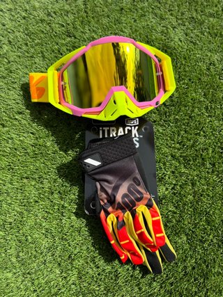 Gafas y Guantes motocross enduro mtb moto