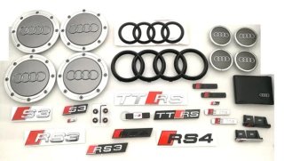 TAPONES RUEDA AUDI SLINE VÁLVULAS LLANTAS