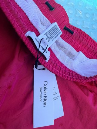 Bañador Calvin Klein Rojo Nuevo Talla S, con etiqu