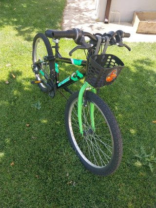Bicicleta 24 Negra y Verde
