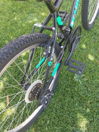 Bicicleta 24 Negra y Verde