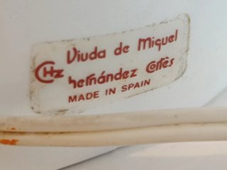 Lámpara Manises Miguel Hernández Ortiz Cerámica