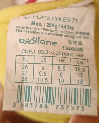 Patines en línea rosas para niña Talla 26-28