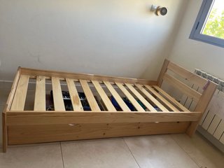 Cama 80cm Madera Maciza Lufe