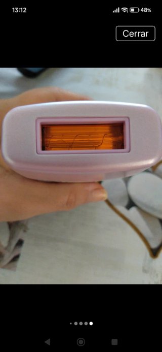 Depiladora Láser Medisana Rosa y Blanca
