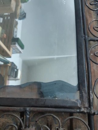 Espejo Forja Negro Árabe