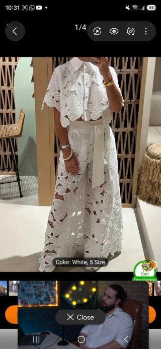 Vestido estampado floral blanco y negro