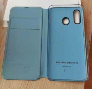 Funda Libro Original Samsung Galaxy A40 Azul