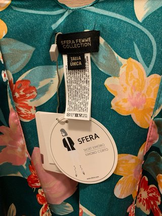 Kimono Sfera Nuevo Talla Única Estampado Floral