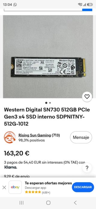 2 SSD 512GB Samsung y Western Digital