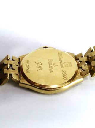 Reloj Bulova Oro 18k Millenium 2000 34mm 61.4gr