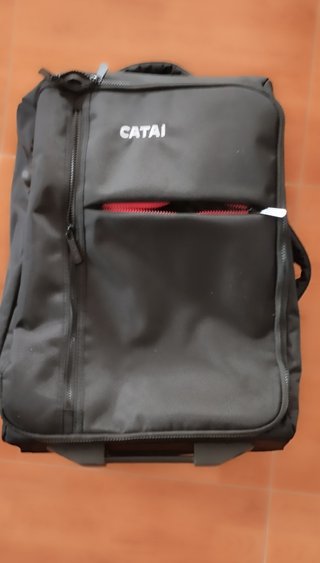 Maleta y Mochila Catai Negras Impermeables