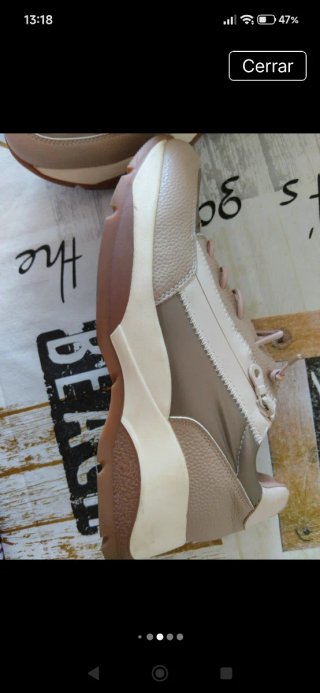 Zapatos Freedom beige/bronce número 41