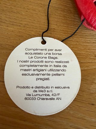 Cintura Le Corone Pelle Rossa