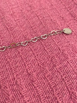 Set collana e bracciale cuori rosa