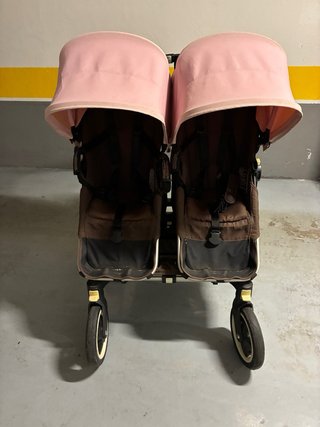 Carrito Gemelar Bugaboo Donkey Duo Rosa