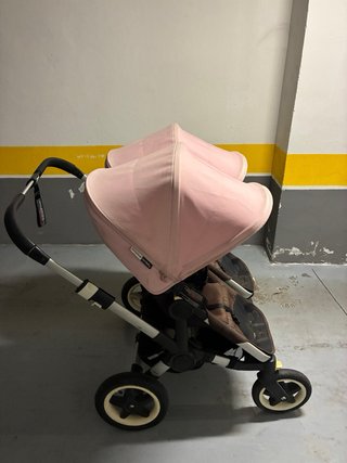 Carrito Gemelar Bugaboo Donkey Duo Rosa