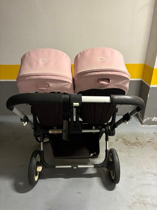 Carrito Gemelar Bugaboo Donkey Duo Rosa