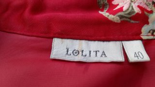 Vestido Lolita rojo estampado floral