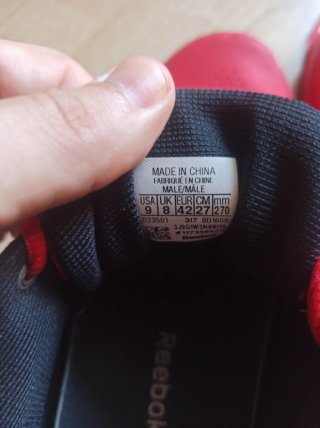 Zapatillas halterofilia Reebok rojas 42