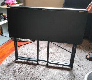 Tavolo pieghevole scrivania/bambini in metallo e legno