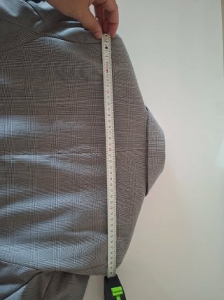 Americana Zara T.40 Cuadro de Gales Entallada