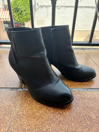 Botas tacón negras talla 38