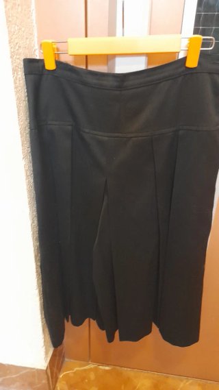 Falda pantalón negra mujer