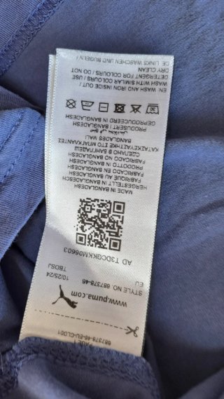 Camiseta Puma Deportiva Morada Ajustada