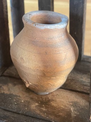 Mini alacena rústica artesanal madera vasijas 10cm