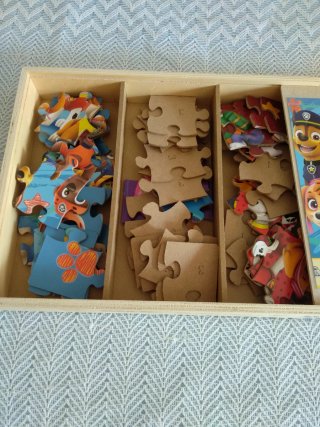 3 Puzzles Madera Paw Patrol 24 Piezas