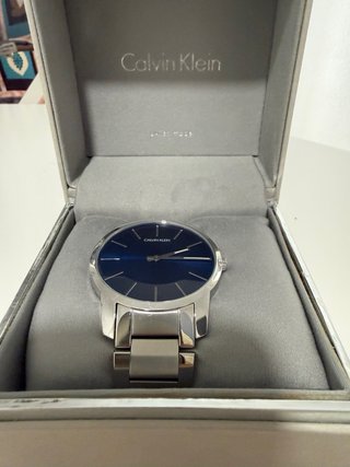 Reloj Calvin Klein Azul y Plateado