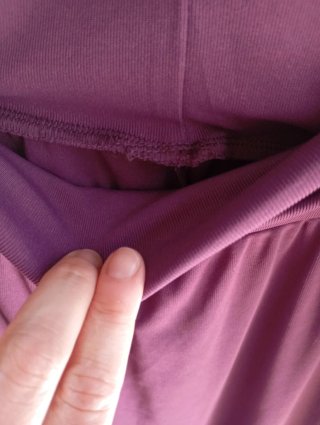 Pantalones cómodos mujer talla L morado