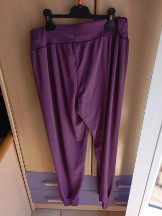 Pantalones cómodos mujer talla L morado