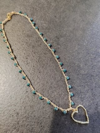 Collana girocollo donna con ciondolo cuore