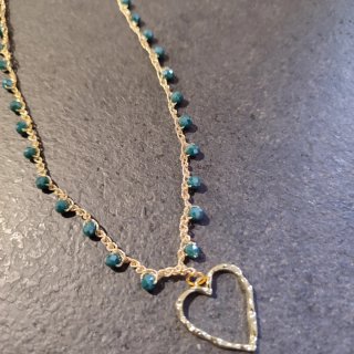 Collana girocollo donna con ciondolo cuore