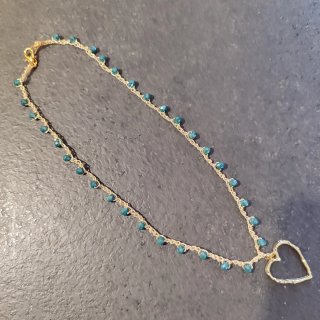 Collana girocollo donna con ciondolo cuore