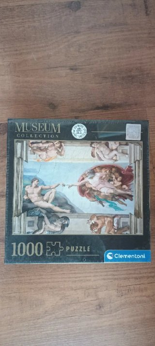 Puzzle 1000 piezas La Creación de Adán. Sin abrir
