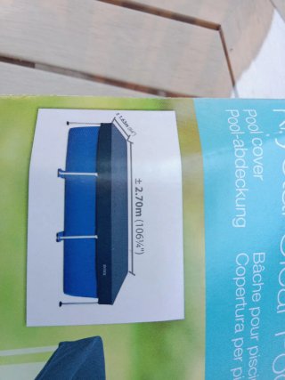 Cobertor Piscina Intex Krystal Clear 2.60x1.60m