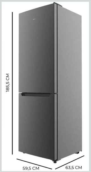 Nevera Cecotec COOLMARKET COMBI 322 DARK E