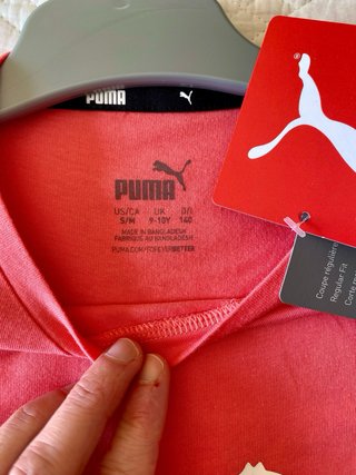 Camiseta Puma Niña Rosa