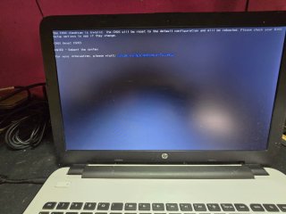 Laptop HP Blanco para Piezas