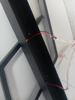 Aplique LED Zigzag Negro