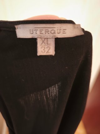 Vestido Uterqüe Negro Talla Única Lyocell