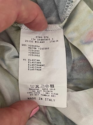 Abito Etro Italia Estate Taglia 44 ital, 40 esp